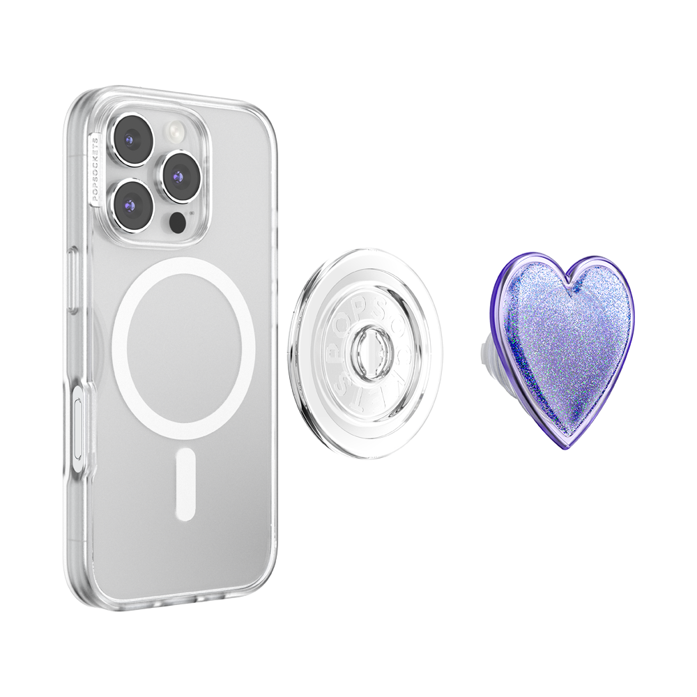 Tidepool Squishy Heart Lavender — MagSafe PopGrip - US 45427
