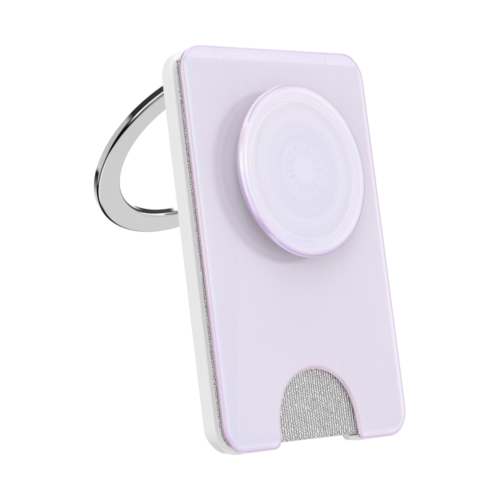 Opalescent White — MagSafe Kick-Out PopWallet+ & Stand - US 02008
