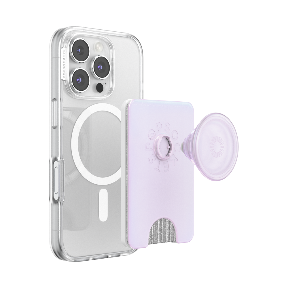 Opalescent White — MagSafe Kick-Out PopWallet+ & Stand - US 51346