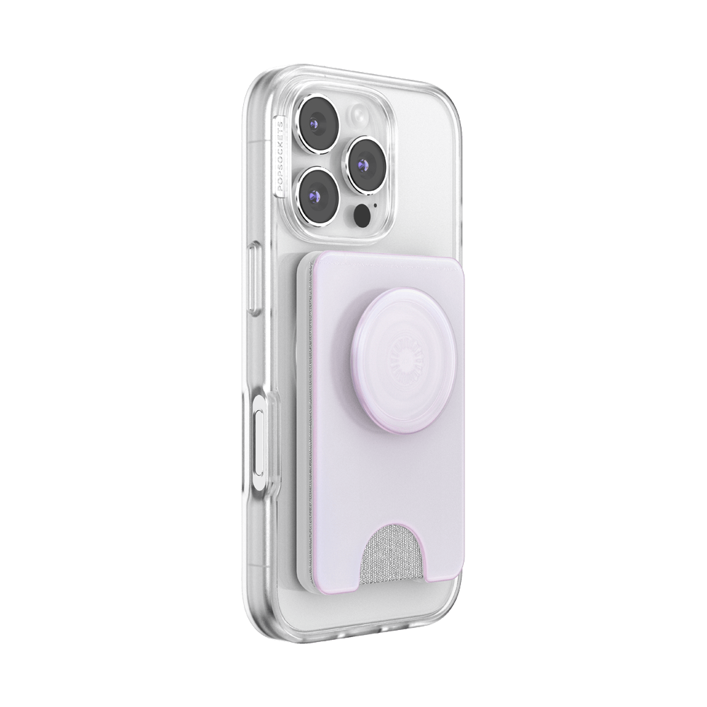 Opalescent White — MagSafe Kick-Out PopWallet+ & Stand - US 02008