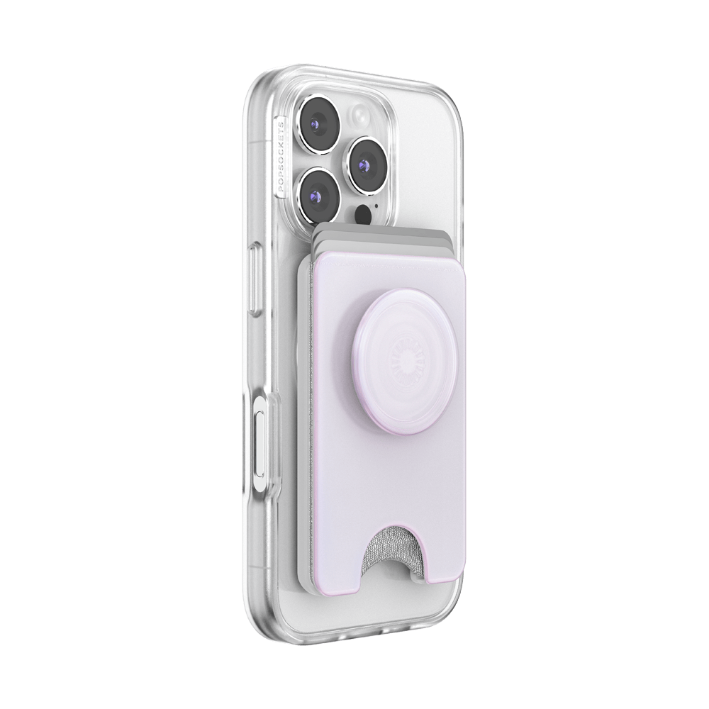 Opalescent White — MagSafe Kick-Out PopWallet+ & Stand - US 02008