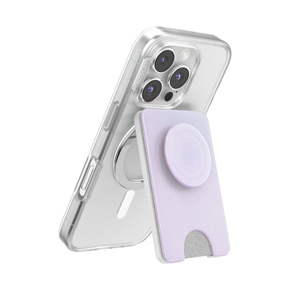 Opalescent White — MagSafe Kick-Out PopWallet+ & Stand - US 02008