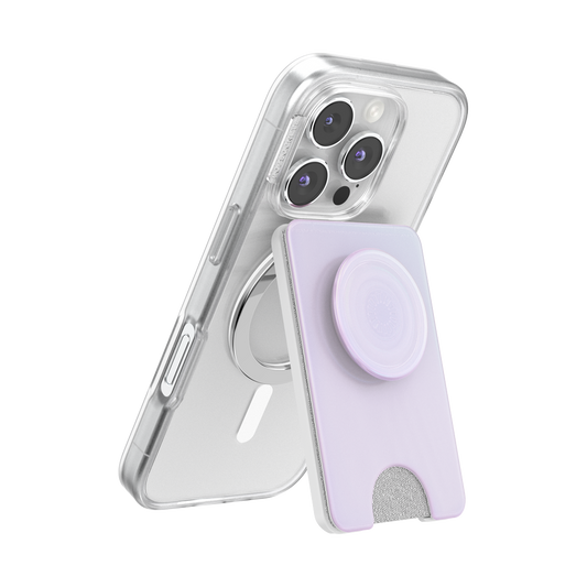 Opalescent White — MagSafe Kick-Out PopWallet+ & Stand - US 08648