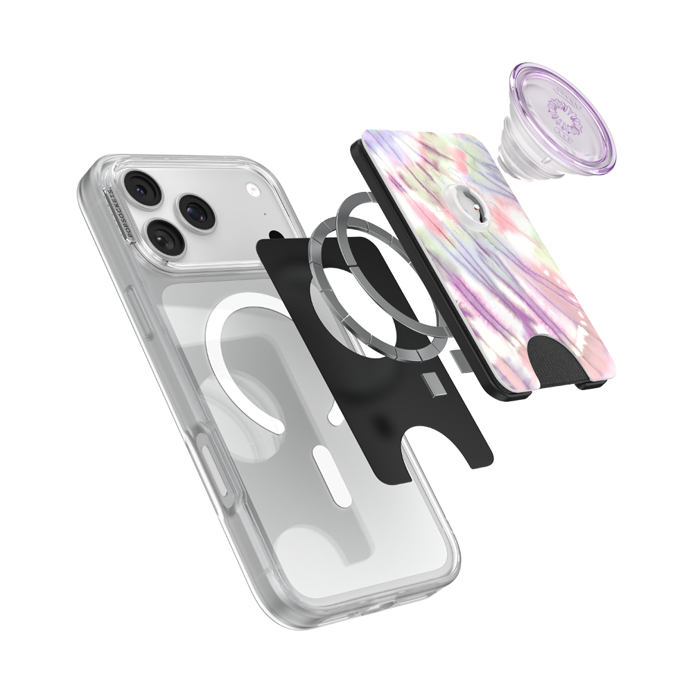 Coastal Tie-Dye Purple — MagSafe PopWallet+ - US 52543