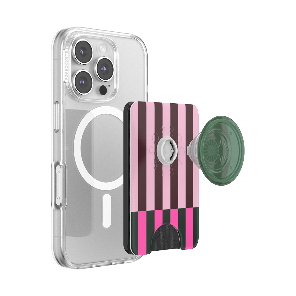 Pop of Pink Stripe — MagSafe PopWallet+ - US 05534