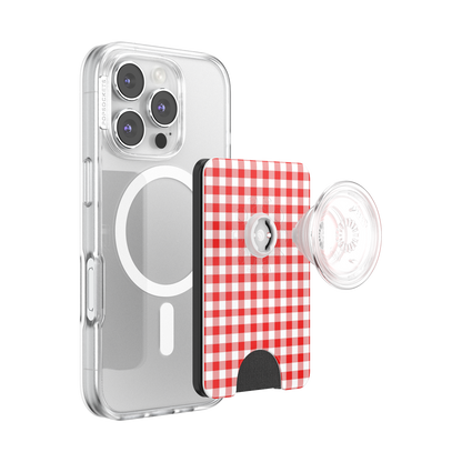 Red Gingham — MagSafe PopWallet+ - US 04765
