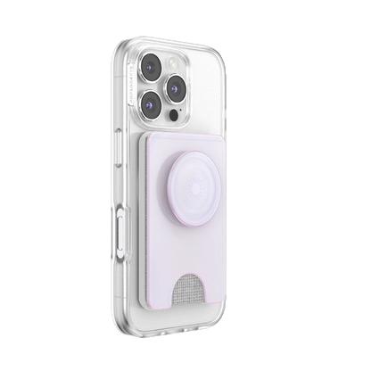 Opalescent White — MagSafe Kick-Out PopWallet+ & Stand - US 08648