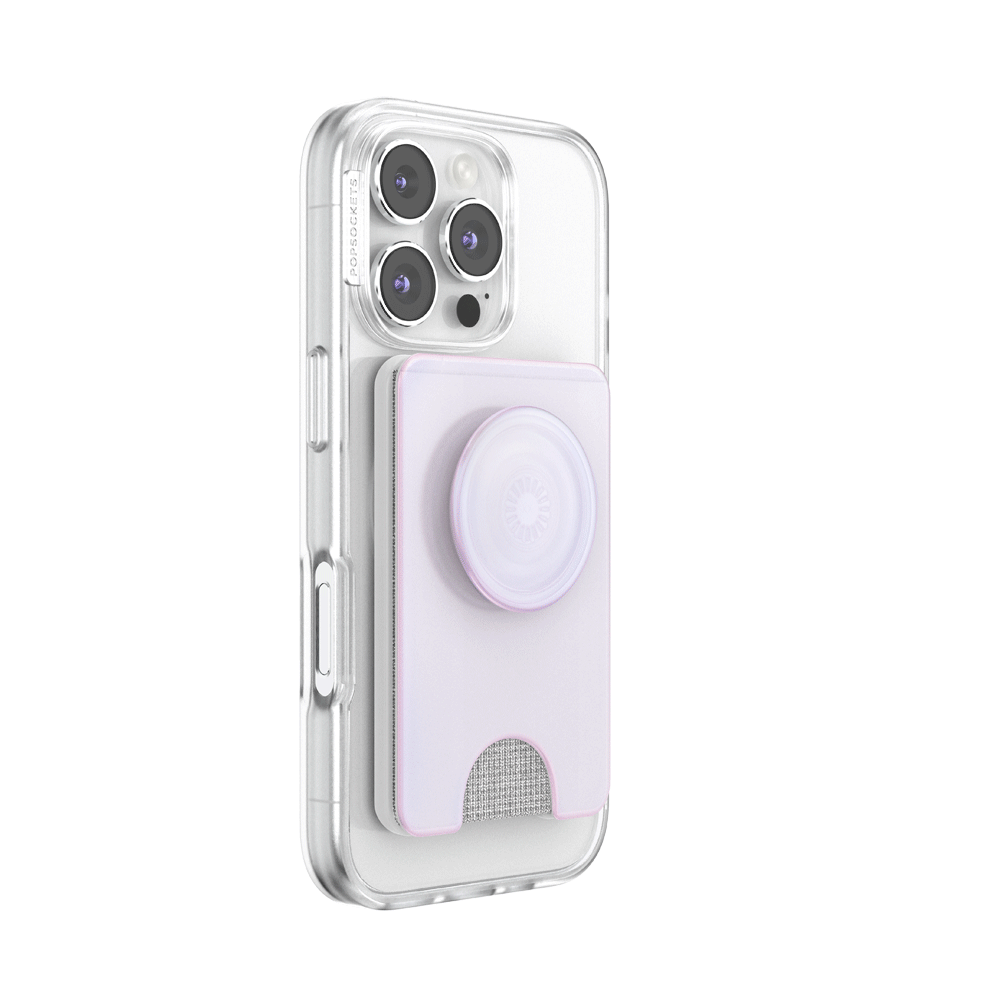 Opalescent White — MagSafe Kick-Out PopWallet+ & Stand - US 70479