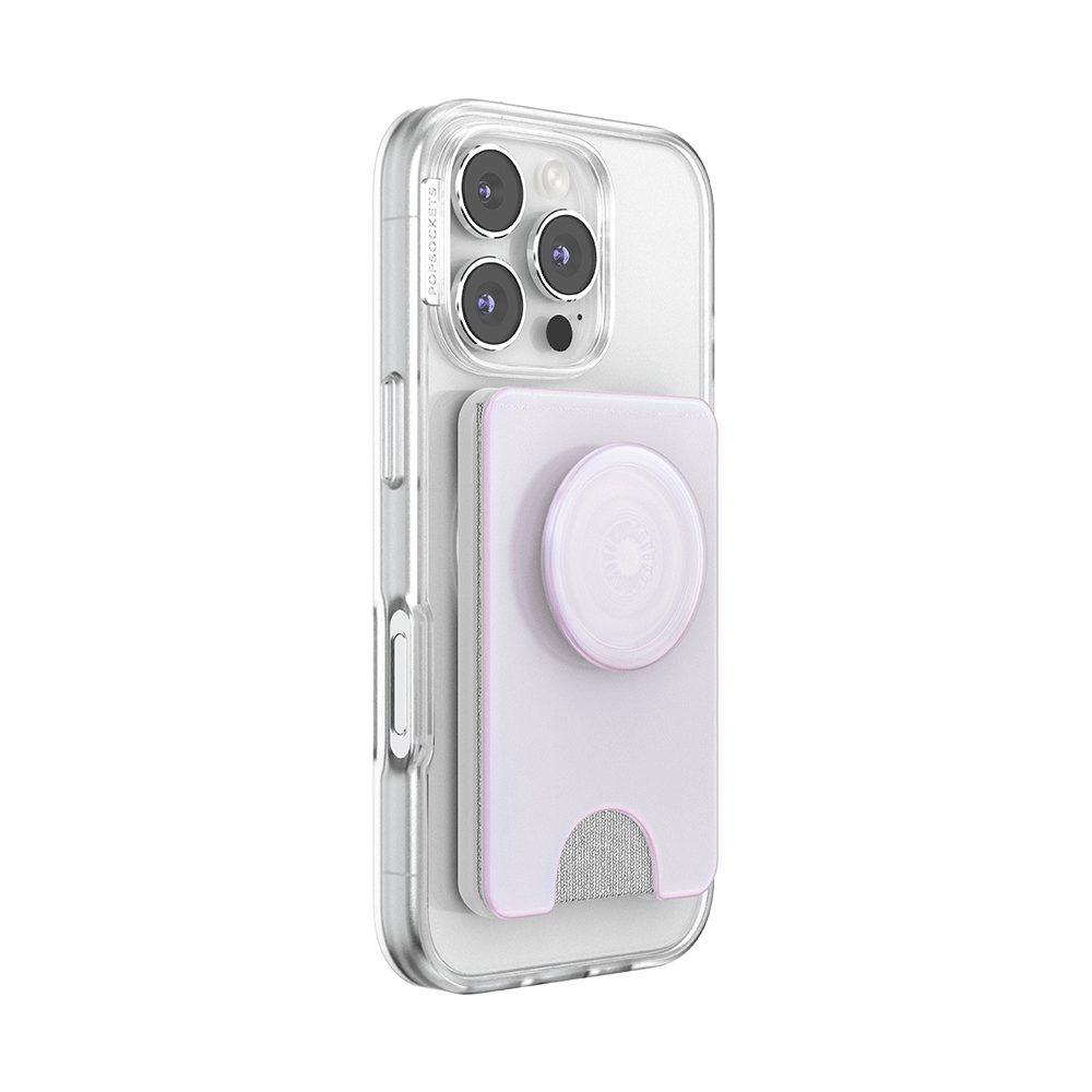 Opalescent White — MagSafe Kick-Out PopWallet+ & Stand - US 70479