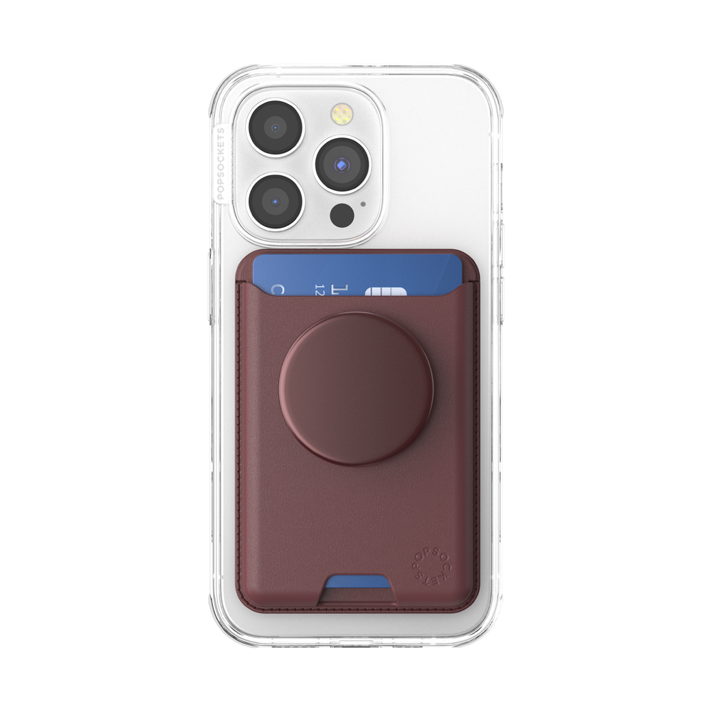 Aluminum Oxblood — Softgoods MagSafe PopWallet+ - US 22666