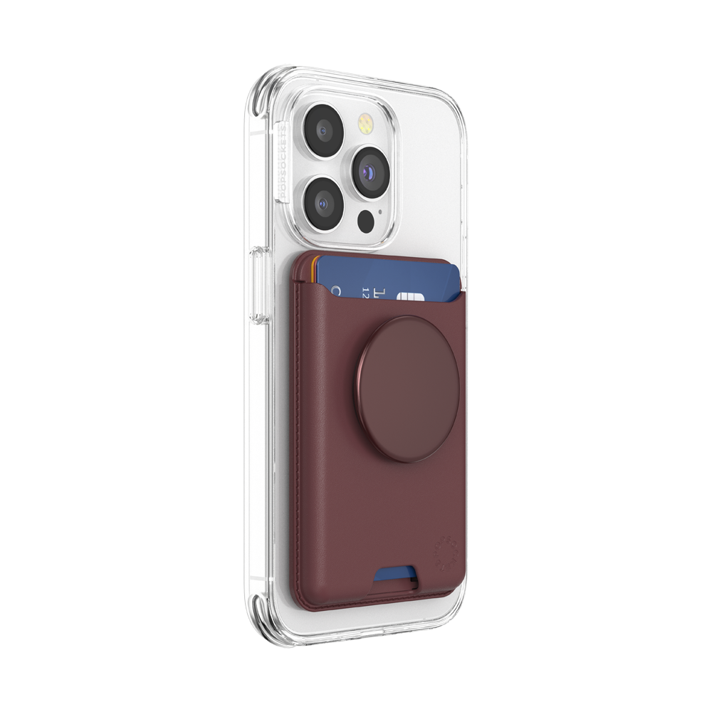 Aluminum Oxblood — Softgoods MagSafe PopWallet+ - US 50509