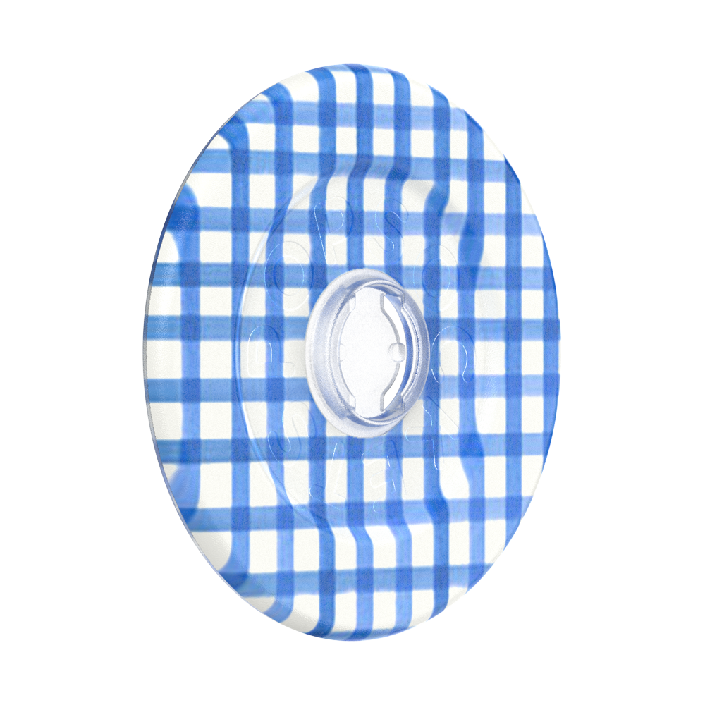 Gingham Blue —  MagSafe Round Base - US 15761