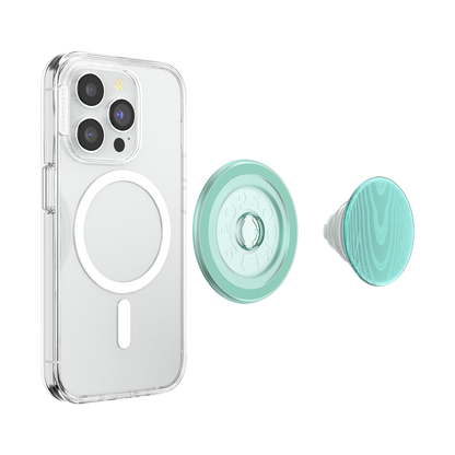 Aluminum Moire Turquoise — MagSafe PopGrip - US 57789