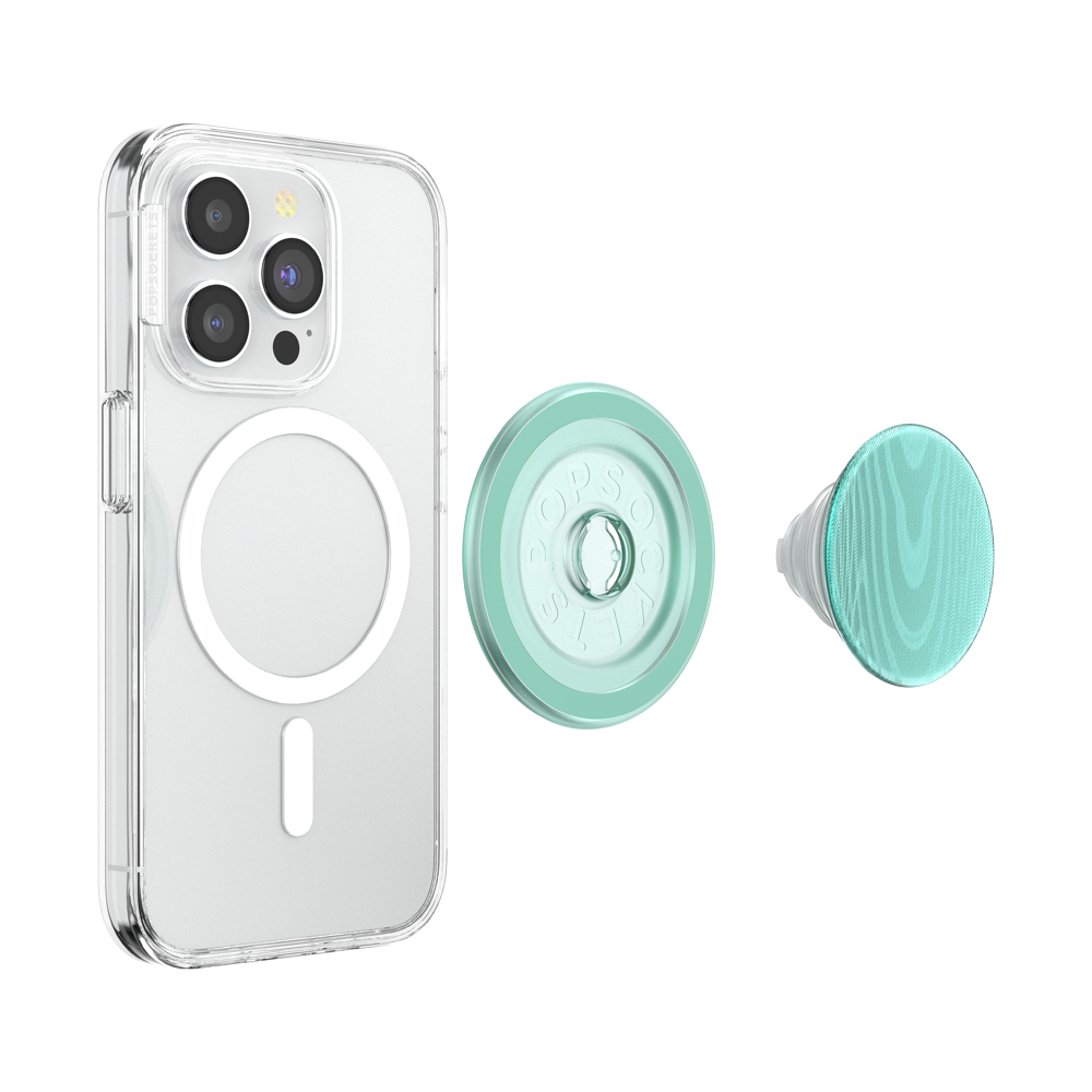 Aluminum Moire Turquoise — MagSafe PopGrip - US 14236