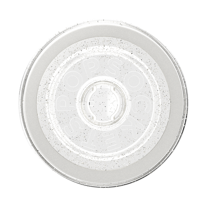 Clear Glitter Silver — MagSafe Round Base - US 20616