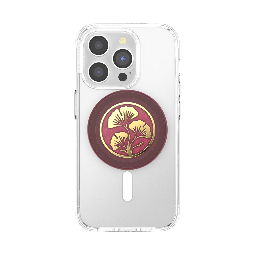 Enamel Ginkgo Oxblood — MagSafe PopGrip - US 33880