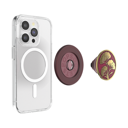 Enamel Ginkgo Oxblood — MagSafe PopGrip - US 82013