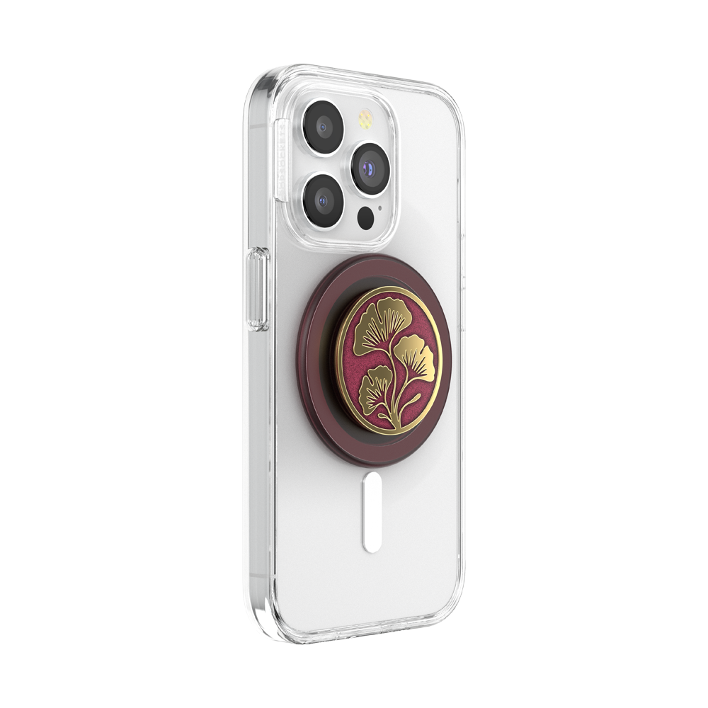 Enamel Ginkgo Oxblood — MagSafe PopGrip - US 13365