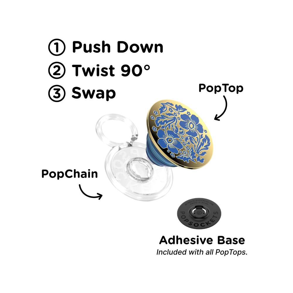 Enamel Lace Blue Vermeer — PopTop - US 88936