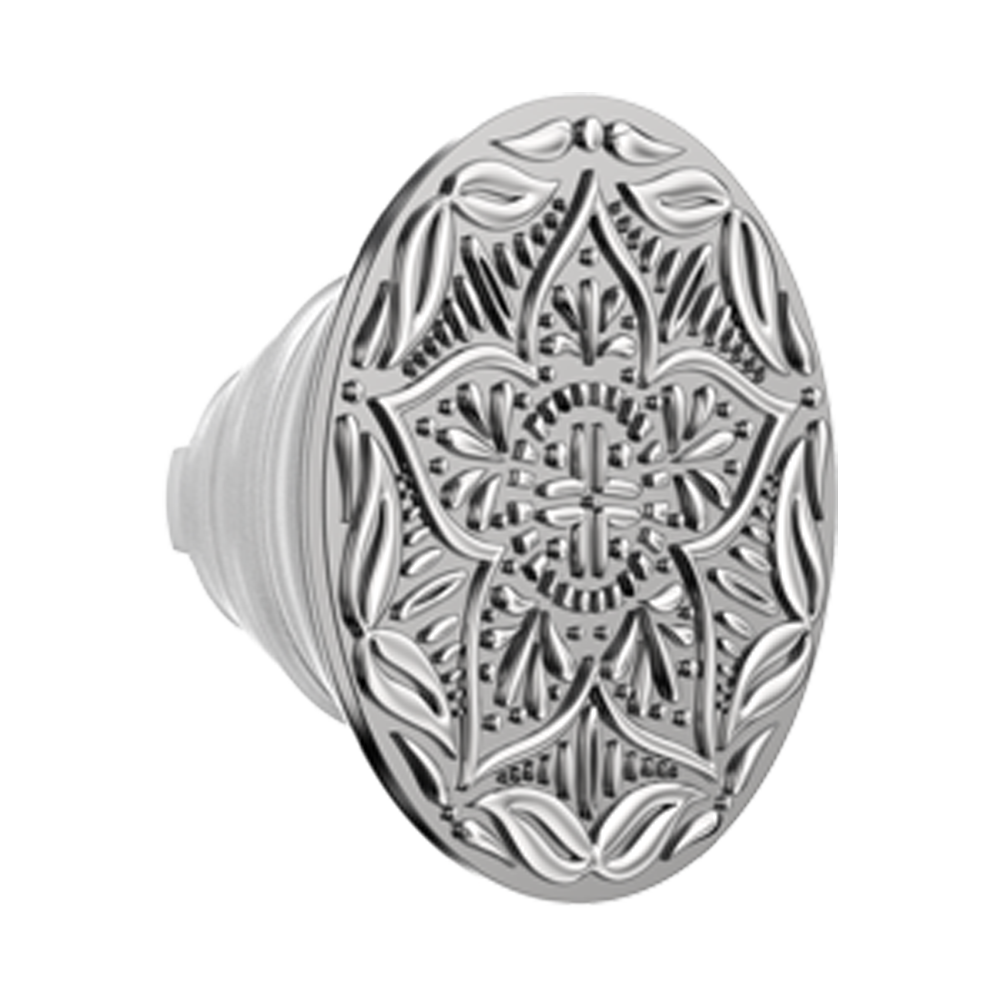 Enamel Silver Mandala — MagSafe PopGrip - US 50136