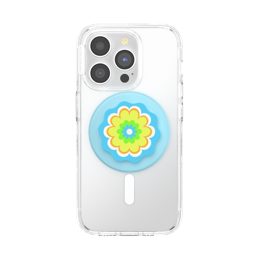 Molded Flower Kaleidoscope Blue — MagSafe PopGrip - US 15973
