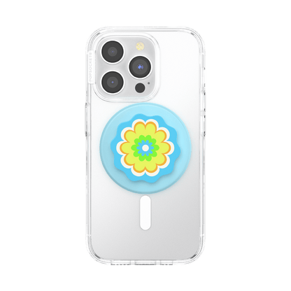 Molded Flower Kaleidoscope Blue — MagSafe PopGrip - US 15973