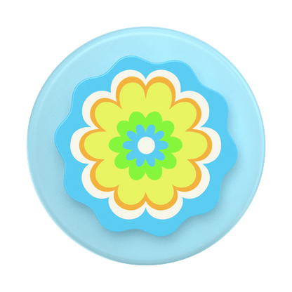 Molded Flower Kaleidoscope Blue — MagSafe PopGrip - US 92219