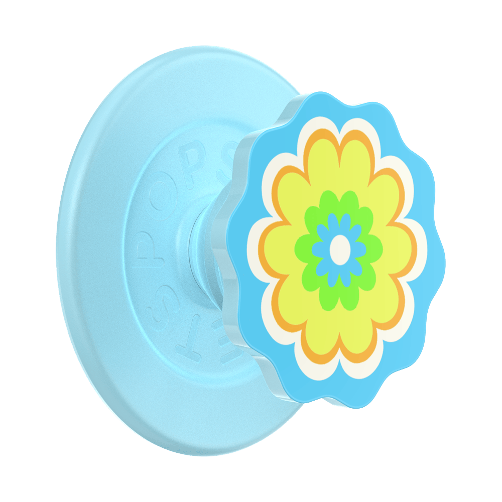Molded Flower Kaleidoscope Blue — MagSafe PopGrip - US 89278