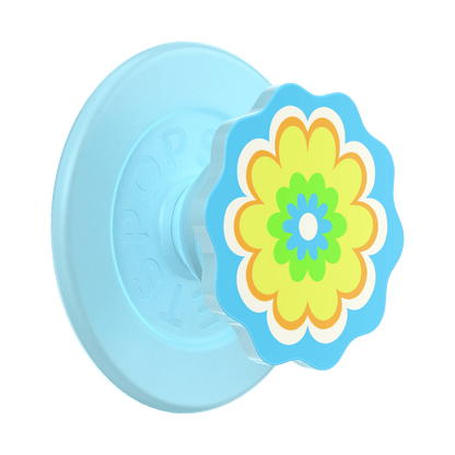Molded Flower Kaleidoscope Blue — MagSafe PopGrip - US 89278