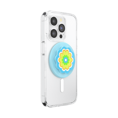 Molded Flower Kaleidoscope Blue — MagSafe PopGrip - US 43749