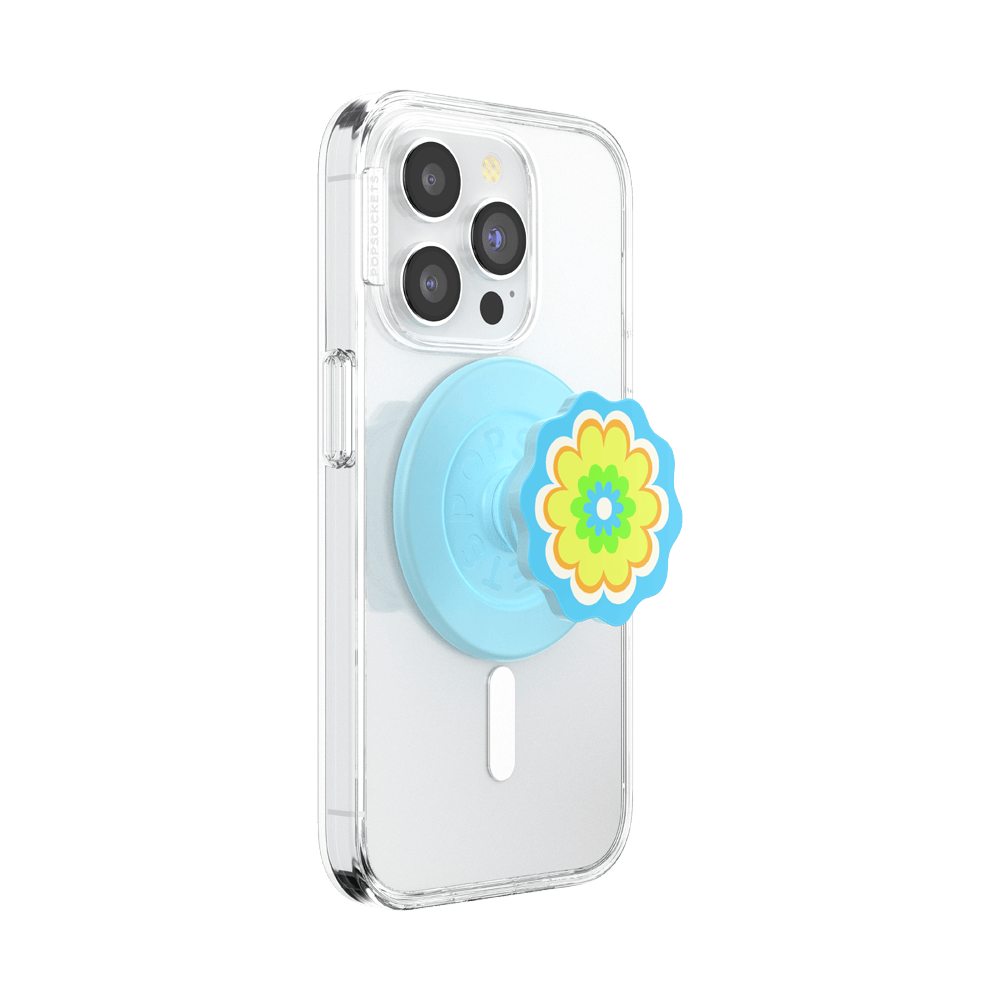 Molded Flower Kaleidoscope Blue — MagSafe PopGrip - US 89278