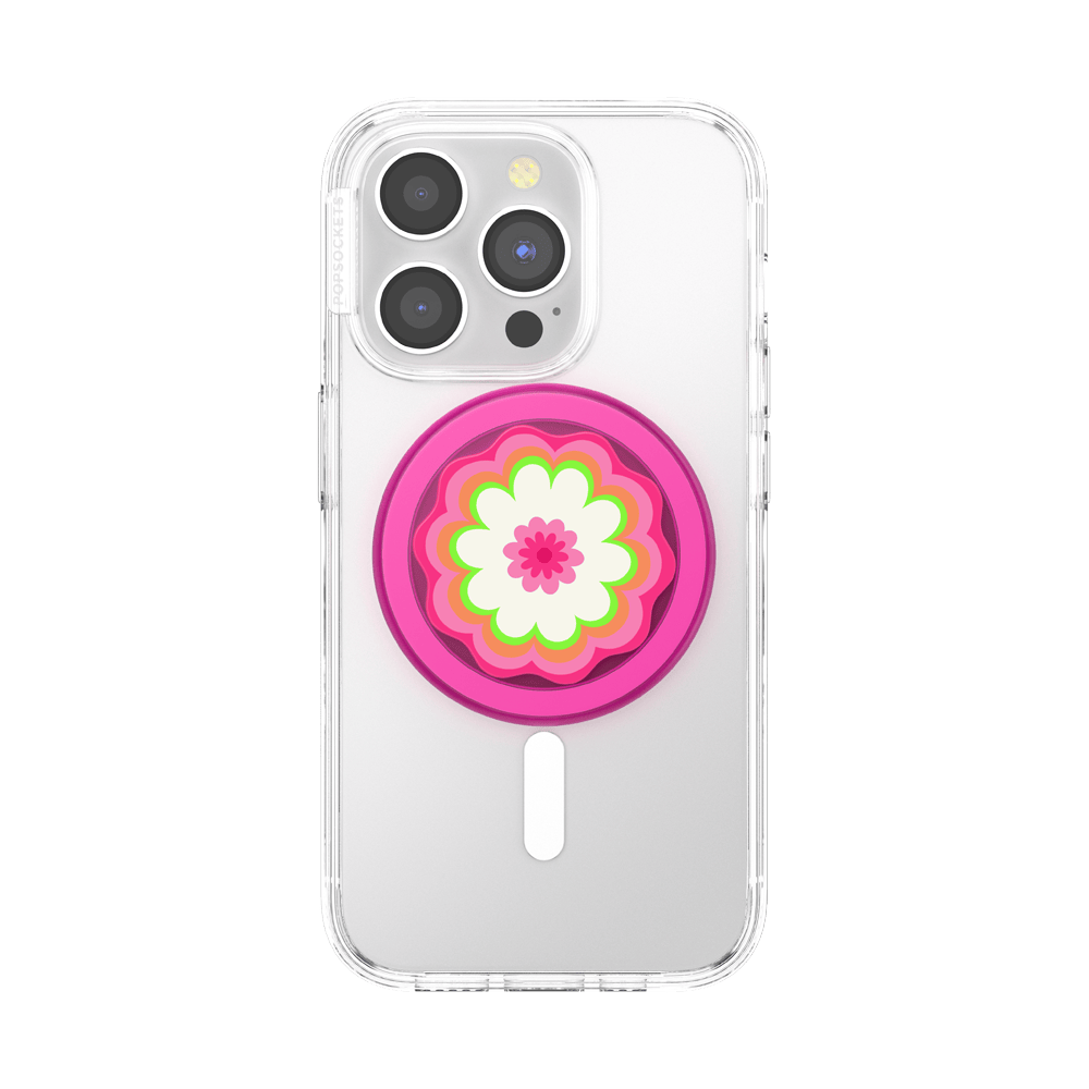 Molded Flower Kaleidoscope Pink — MagSafe PopGrip - US 30605