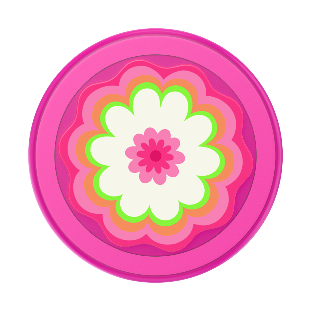 Molded Flower Kaleidoscope Pink — MagSafe PopGrip - US 16875
