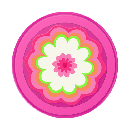 Molded Flower Kaleidoscope Pink — MagSafe PopGrip - US 16875