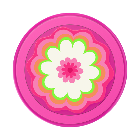 Molded Flower Kaleidoscope Pink — MagSafe PopGrip - US 16875