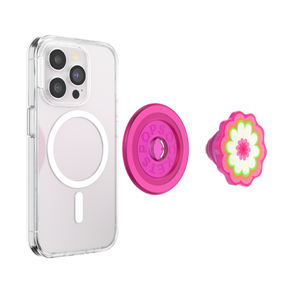 Molded Flower Kaleidoscope Pink — MagSafe PopGrip - US 96474