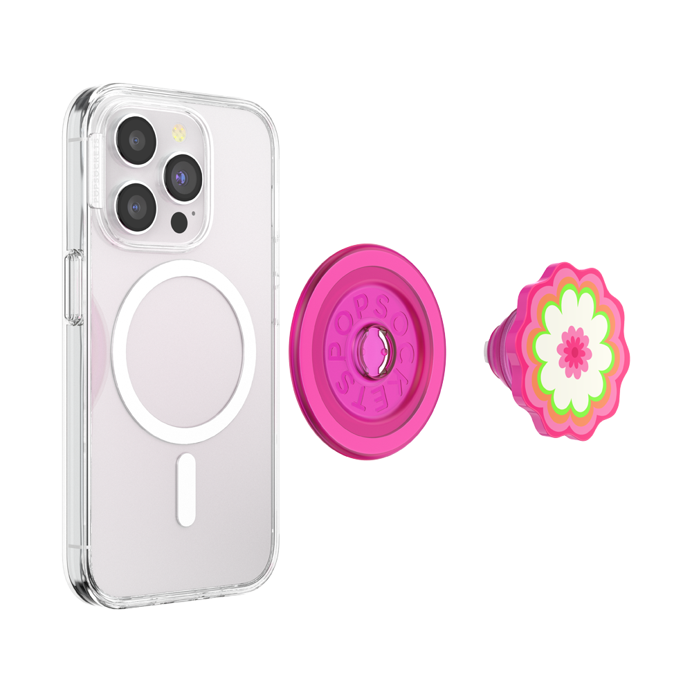 Molded Flower Kaleidoscope Pink — MagSafe PopGrip - US 72861