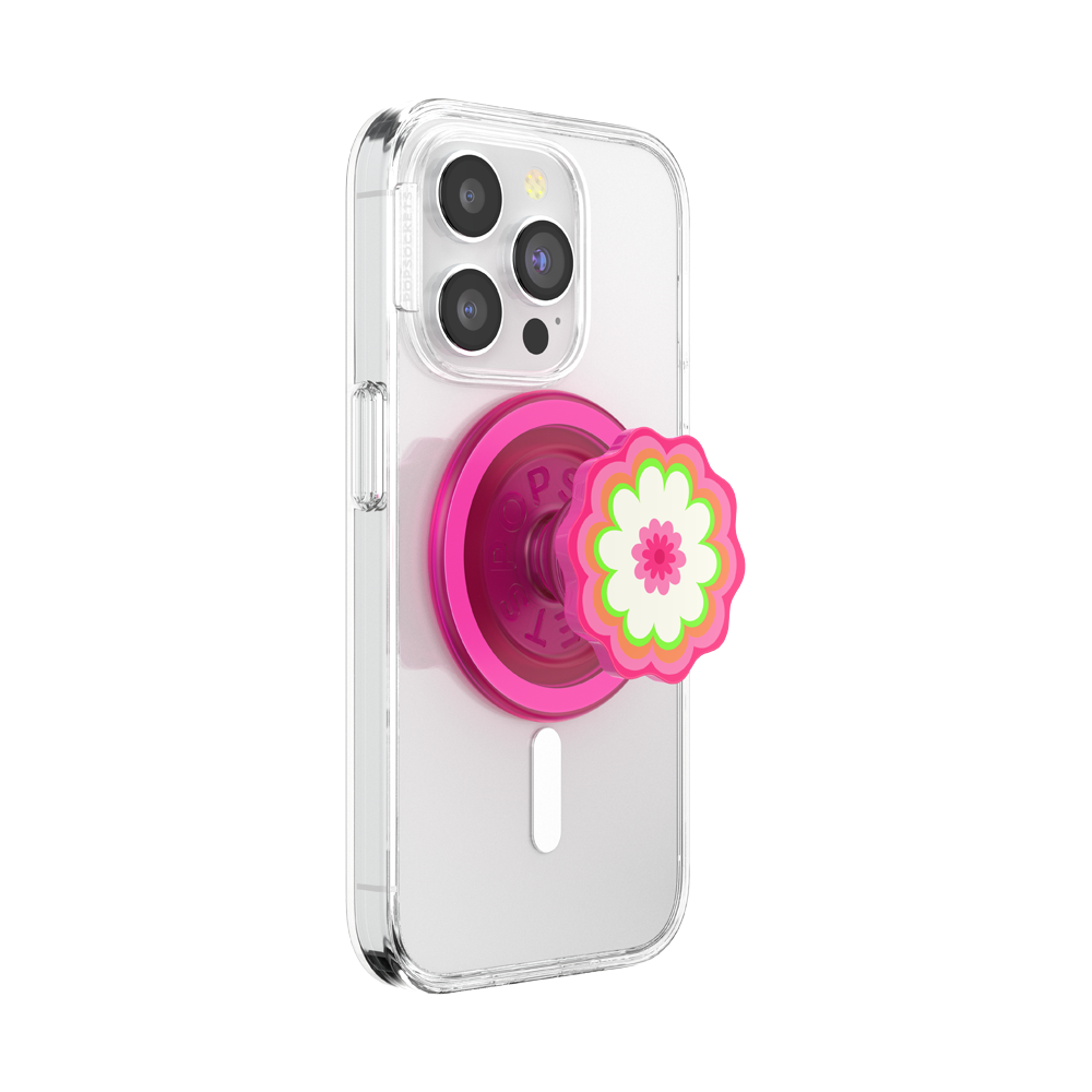 Molded Flower Kaleidoscope Pink — MagSafe PopGrip - US 39313