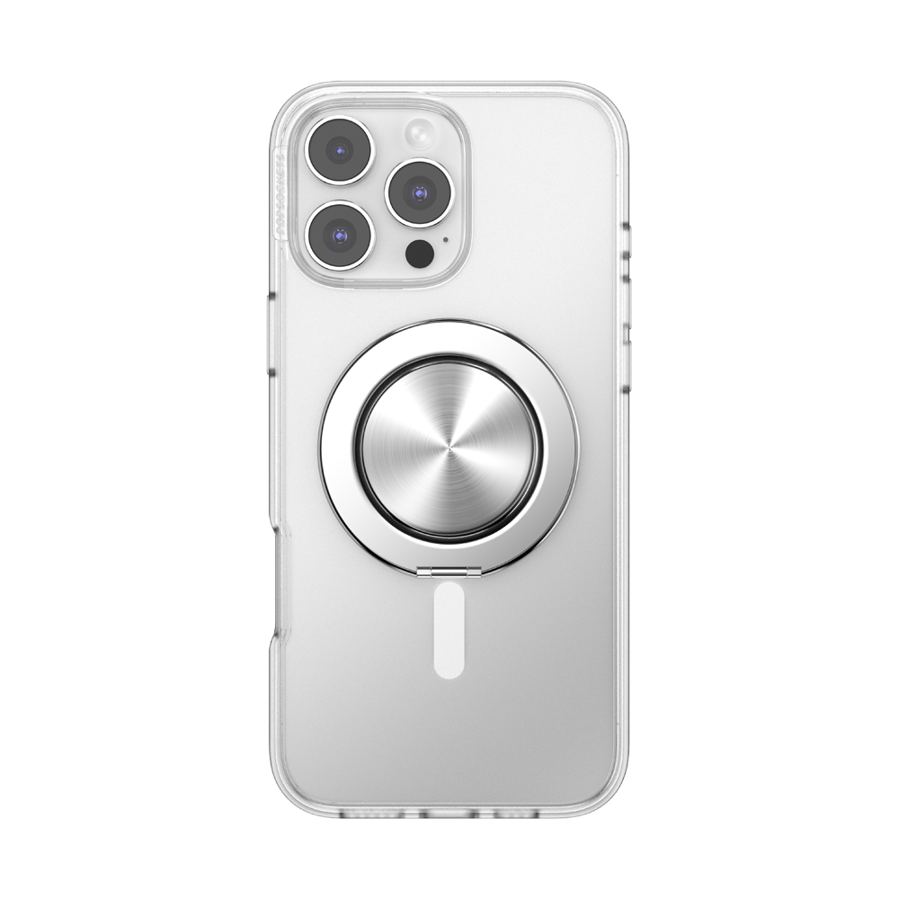Aluminum Radial Silver —  MagSafe Kick-Out Grip & Stand - US 39107
