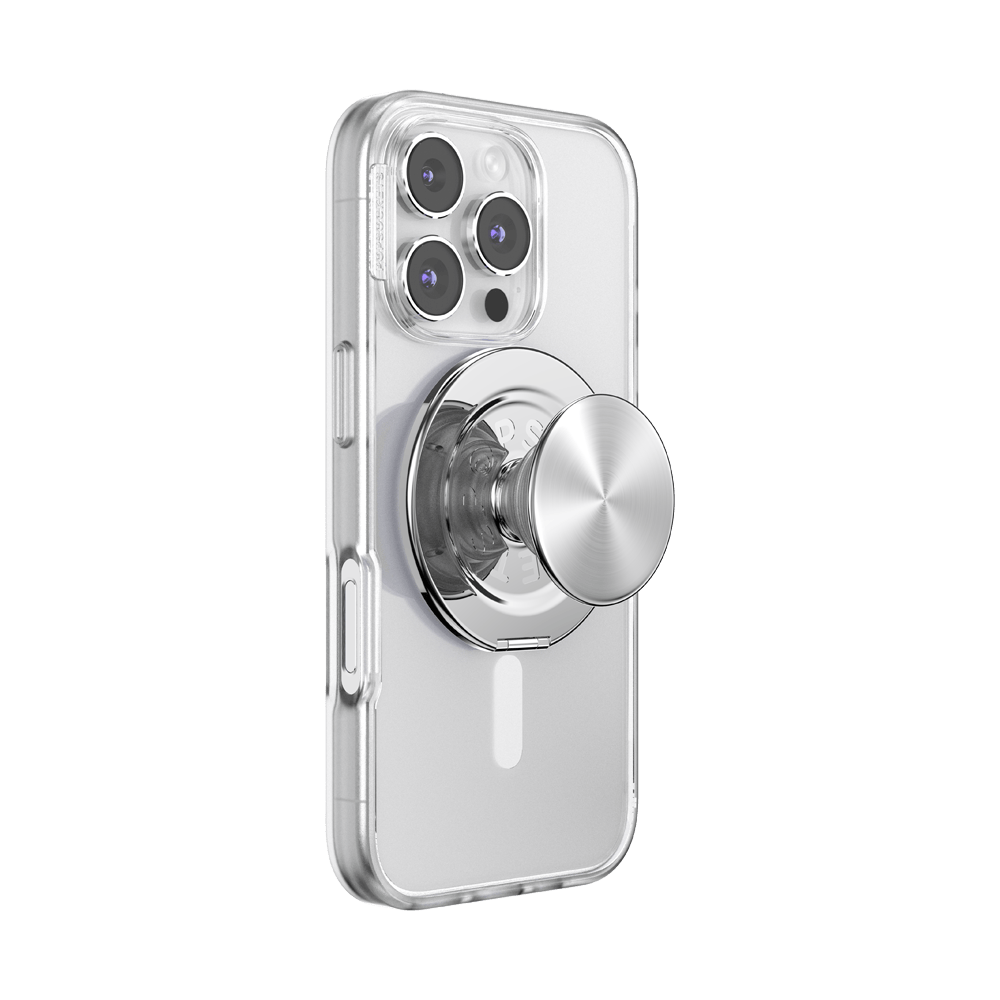 Aluminum Radial Silver —  MagSafe Kick-Out Grip & Stand - US 39107