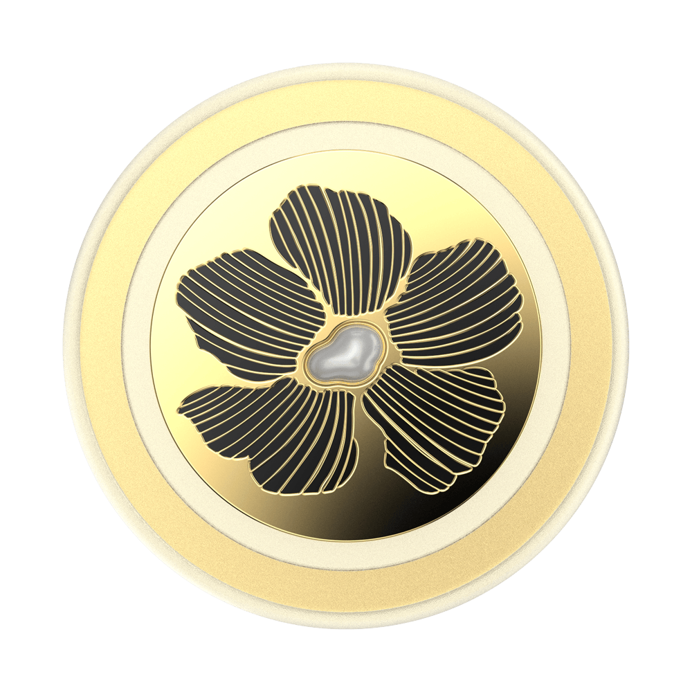 Enamel Mae Flower with Pearl — MagSafe PopGrip - US 33514