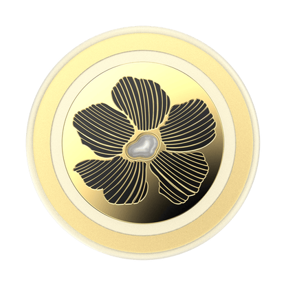 Enamel Mae Flower with Pearl — MagSafe PopGrip - US 23393