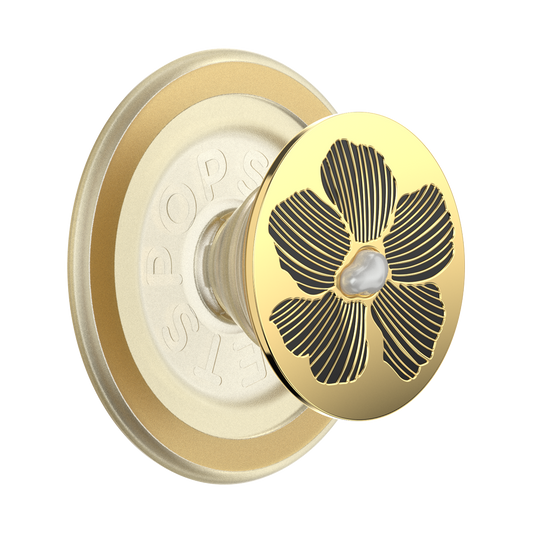 Enamel Mae Flower with Pearl — MagSafe PopGrip - US 23393