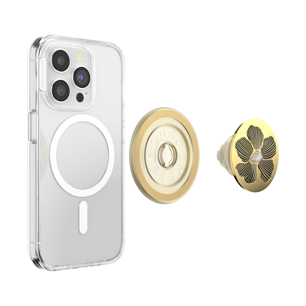 Enamel Mae Flower with Pearl — MagSafe PopGrip - US 75969