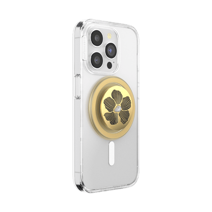 Enamel Mae Flower with Pearl — MagSafe PopGrip - US 05682