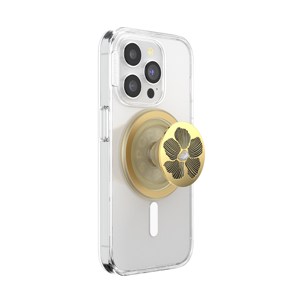Enamel Mae Flower with Pearl — MagSafe PopGrip - US 33514