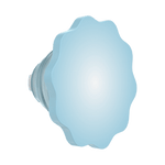 Molded Flower Blue Sigh — PopTop - US 47576