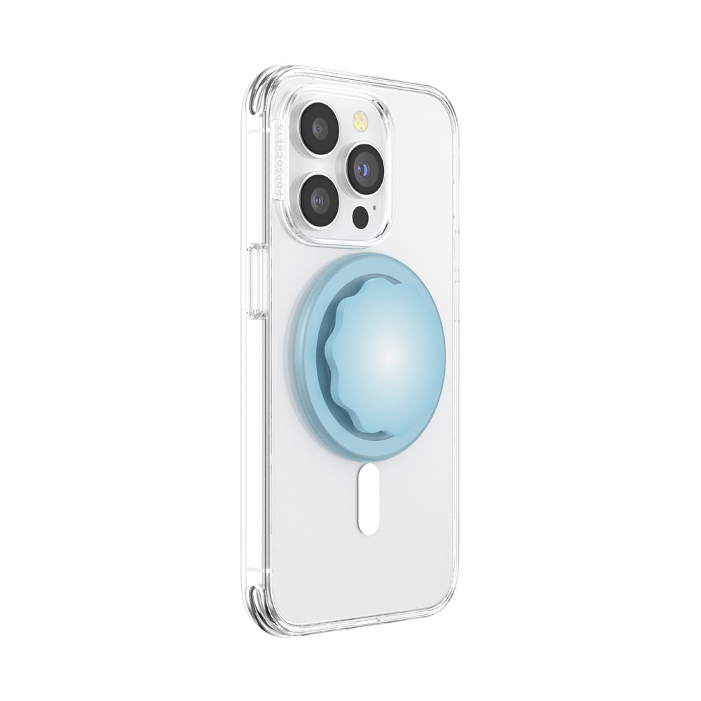 Molded Flower Blue Sigh — MagSafe PopGrip - US 78130