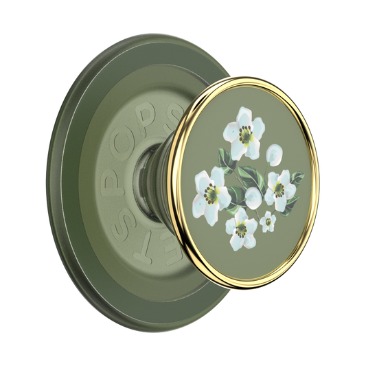 Enamel Floral Relief — MagSafe PopGrip - US 56697