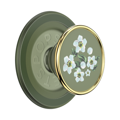 Enamel Floral Relief — MagSafe PopGrip - US 51770